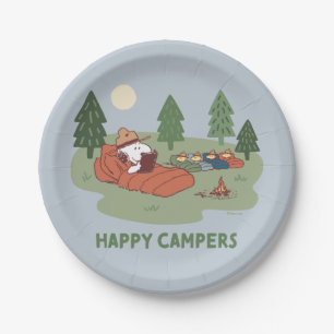 Prato De Papel Amendoins   Campos Snoopy & Woodstock Happy