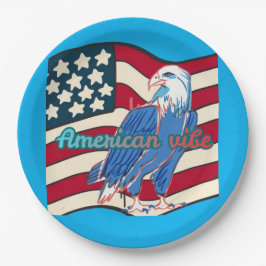 Prato De Papel American vibe azure