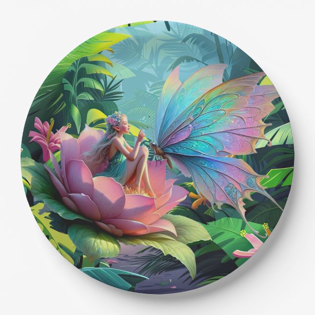 Prato De Papel Amigos do Jardim (Frente)