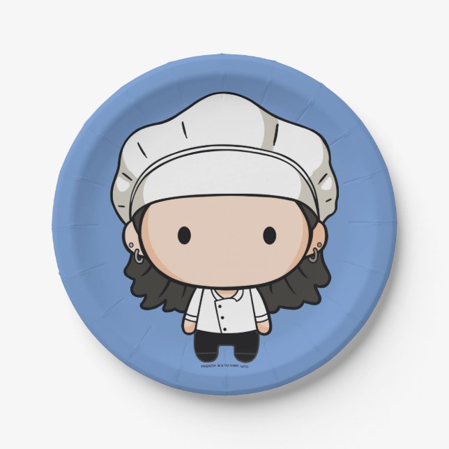 Prato De Papel AMIGOS™ | Monica Chibi (Frente)
