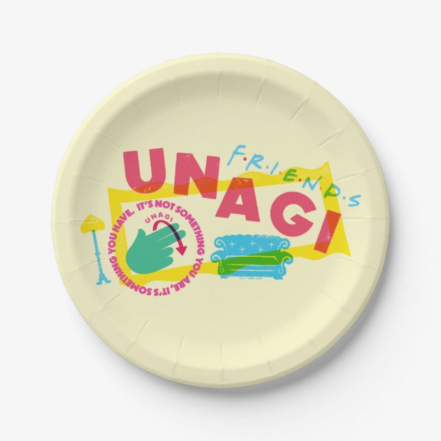 Prato De Papel AMIGOS™ Unagi (Frente)