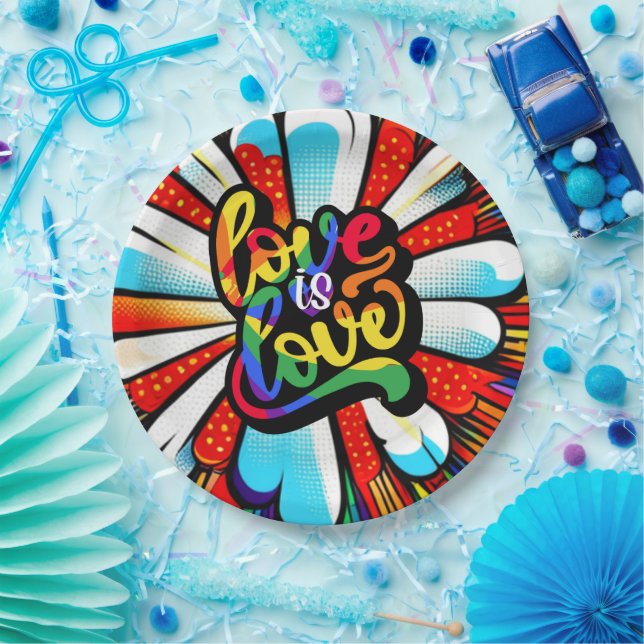 Prato De Papel Amor é Amor (Festa)