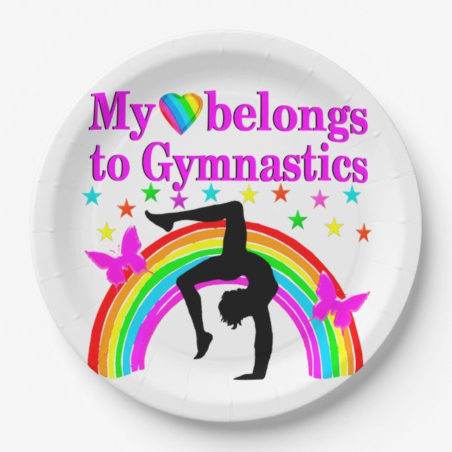 PRATO DE PAPEL AMOR GINÁSTICA PARA SEMPRE (Frente)