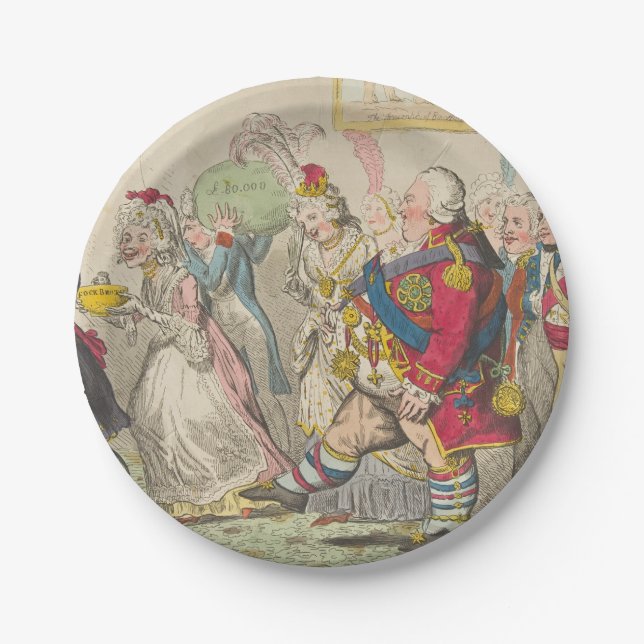 Prato De Papel Amor - Placas De Papel Redondas (Frente)