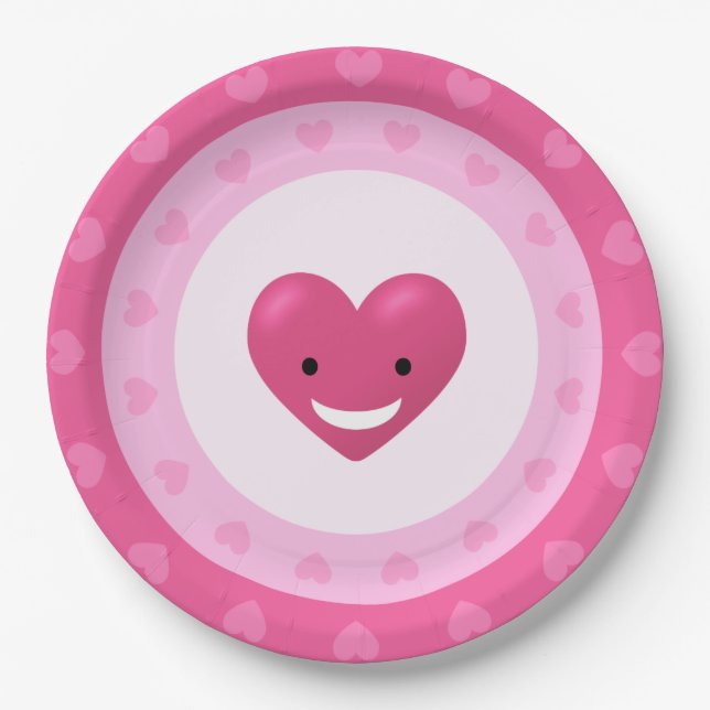 Prato De Papel Amor Rosa (Frente)