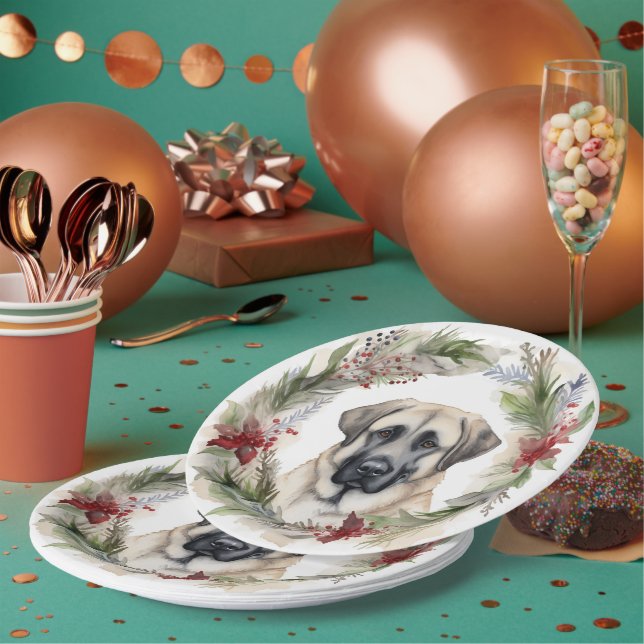 Prato De Papel Anatólia Shepherd Wreath Festivo Pup (Múltiplo)