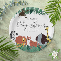 Animais de Safari na Selva Chá de Bebê