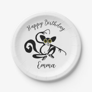 Prato De Papel Animais selvagens - AYE-AYE Legal - Natureza