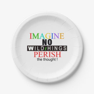 Prato De Papel Animais selvagens - IMAGINE - Conservação - Animai
