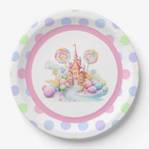 Aniversário Caprichoso de Candyland em Aquarela Pa
