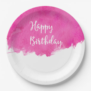Prato De Papel Aniversário da Amostragem de Tintas de Cor de Ág