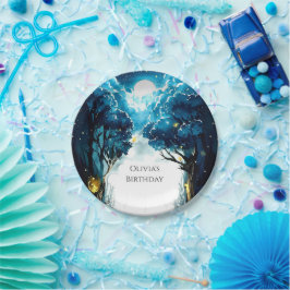 Prato De Papel Aniversário da Floresta Infantil Encantada