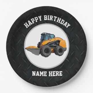 Prato De Papel Aniversário da Máquina de Equipamentos Pesados a l