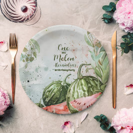 Prato De Papel Aniversário da Melancia das ruas