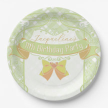Aniversário da Princesa Art Nouveau Verde