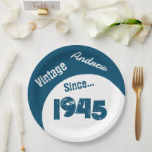 Aniversário de 1945 - Placa de Papel de Aniversári