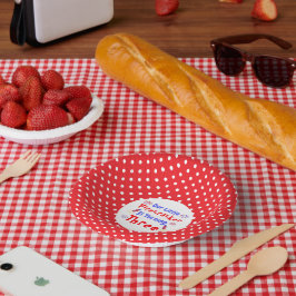 Prato De Papel Aniversário de 3 anos do Firecracker