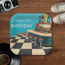 Aniversário de 70 anos Vintage 1957 Retro Diner
