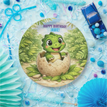 Aniversário de Bebê Dinossauro Recém-Nascido Fofin