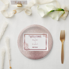 Prato De Papel Aniversário de Bronze Dupla Articulação