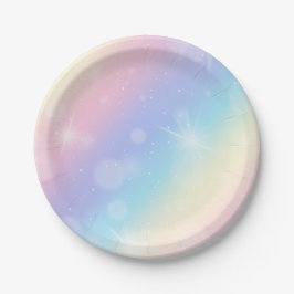 Prato De Papel Aniversário de criança Bonito Unicorn All Ages