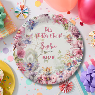 Prato De Papel Aniversário de criança de fada