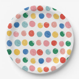 Prato De Papel Aniversário de criança de Pintura do Partido