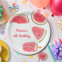 Aniversário de criança legal de melancia