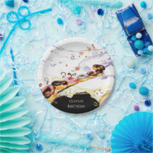 Aniversário de Rosquinha doce de aquarela