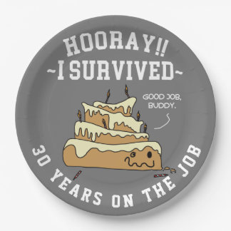 Prato De Papel Aniversário de Trabalho de Apreciação do Funcionár