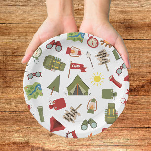 Prato De Papel Aniversário de um menino feliz Campeão 