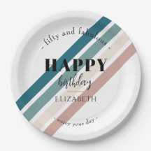 Aniversário design minimalista em cores pastosas