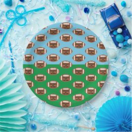 Prato De Papel Aniversário do 4º ano de futebol