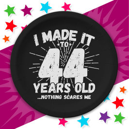 Prato De Papel Aniversário do 44 Sarcastic Meme, 44 anos