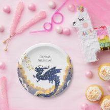 Aniversário do Dragão Encantado Simples