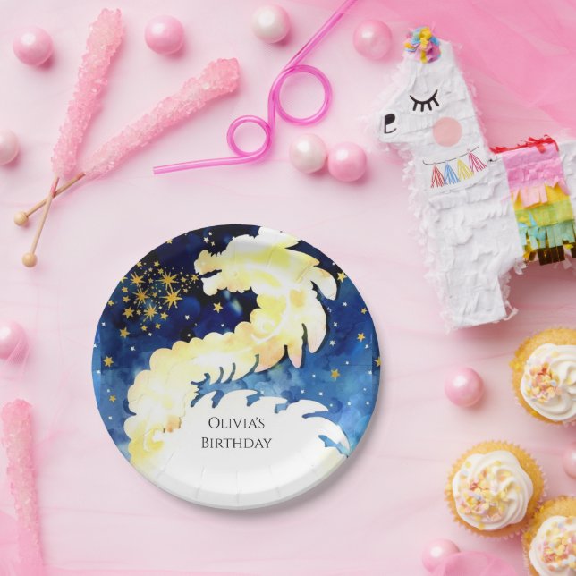 Prato De Papel Aniversário do Dragão Místico Encantado (Festa)