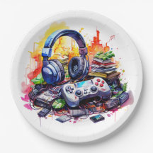 Aniversário do Fones de ouvido e controlador de ví