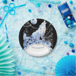 Prato De Papel Aniversário do Lobo das Crianças Encantadas