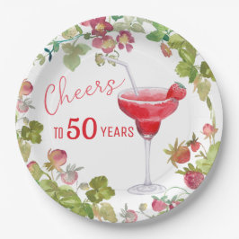 Prato De Papel Aniversário do Milestone para 50 Anos