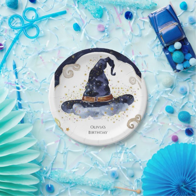 Prato De Papel Aniversário do Simples Boho Magic (Festa)