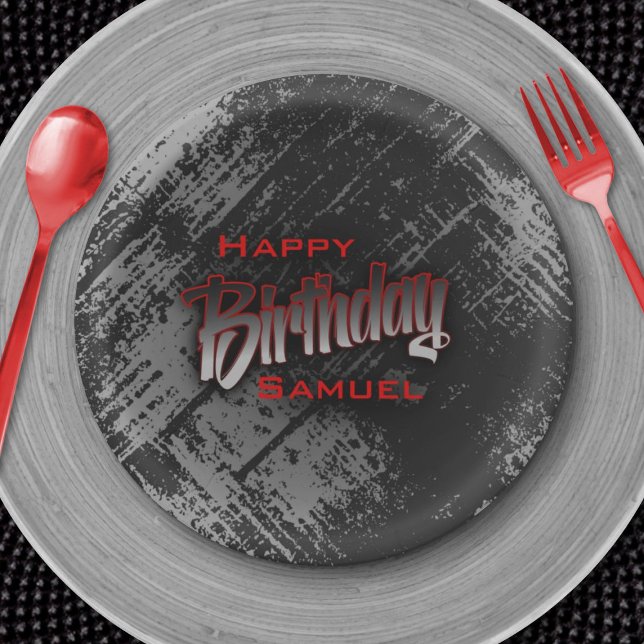 Prato De Papel Aniversário do Teen Boy (Criador carregado)