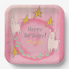 PRATO DE PAPEL ANIVERSÁRIO 🦙 LLAMA