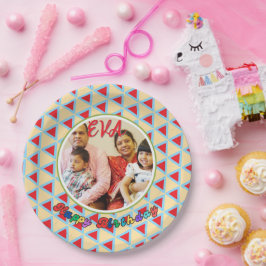 Prato De Papel Aniversário Personalizado - Dia Especial do EVA