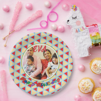 Prato De Papel Aniversário Personalizado - Dia Especial do EVA