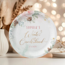 Aniversário rosa de inverno em uma derland