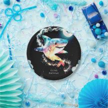 Aniversário submarino do tubarão pastel infantil