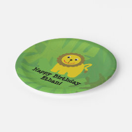 Prato De Papel Aniversário temático Safari