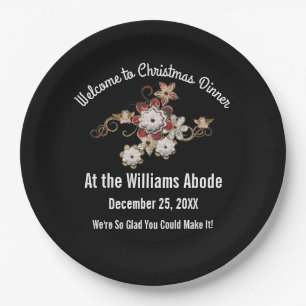 Prato De Papel Anjos, Joias e Flores de Espumante Pl Design de Pa