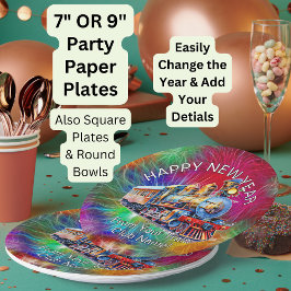 Prato De Papel Ano de Adição, Fogos de Artifício do Comboio a Vap