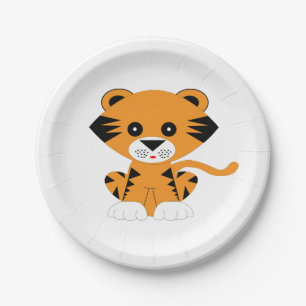 Prato De Papel Ano do Tigre 2022
